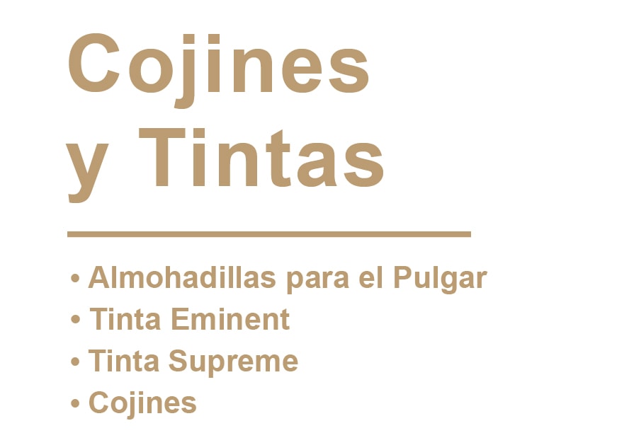 Cojines y tintas para sello Shiny